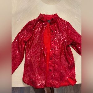 Really cute blazer/top for a holiday party